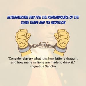 International Day for the Remembrance of the Slave Trade and its Abolition festival image