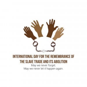 International Day for the Remembrance of the Slave Trade and its Abolition advertisement banner