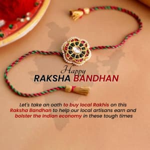 Vocal For Local Raksha Bandhan marketing poster