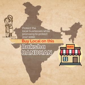 Vocal For Local Raksha Bandhan illustration