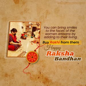 Vocal For Local Raksha Bandhan marketing flyer