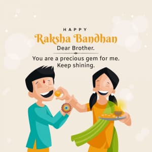 Sister to Brother whatsapp status poster