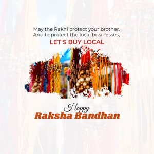 Vocal For Local Raksha Bandhan whatsapp status poster