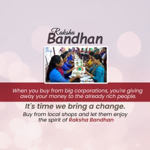 Vocal For Local Raksha Bandhan poster Maker