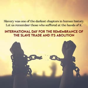 International Day for the Remembrance of the Slave Trade and its Abolition Instagram Post