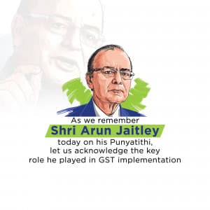 Arun Jaitley Punyatithi creative image