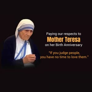 Mother Teresa Jayanti graphic