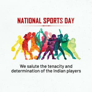 National Sports Day creative image