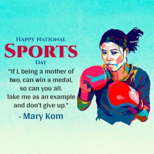 National Sports Day poster Maker