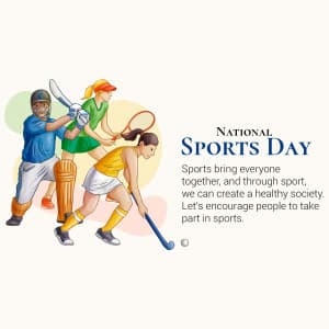 National Sports Day graphic