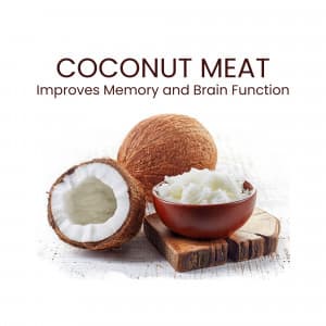 Coconut Meat promotional template