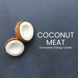 Coconut Meat promotional post