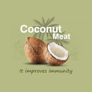 Coconut Meat instagram post