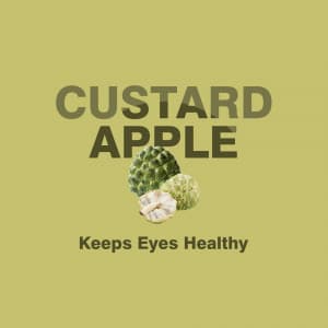 Custard Apple promotional template