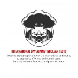 International Day Against Nuclear Tests advertisement banner
