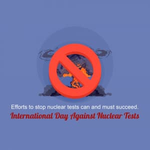 International Day Against Nuclear Tests ad post