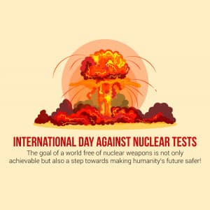 International Day Against Nuclear Tests greeting image