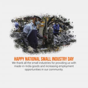National Small Industry Day poster