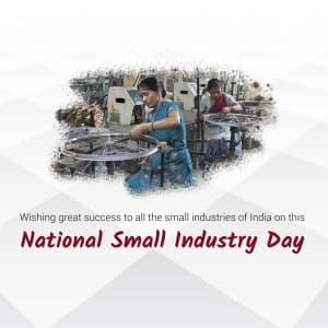 National Small Industry Day event poster