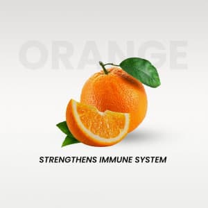 Orange promotional template