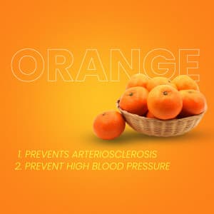 Orange promotional poster