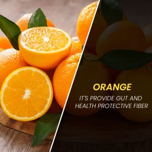 Orange promotional post