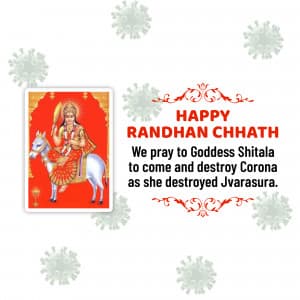 Randhan Chhath whatsapp status poster