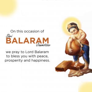 Lord Balarama Jayanti banner