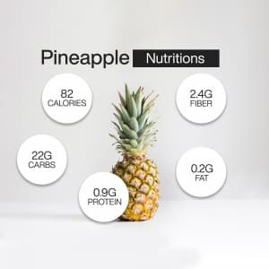 Pineapple promotional template