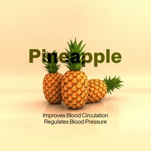 Pineapple promotional poster