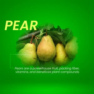 Pear promotional poster