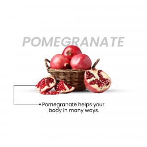 Pomegranate promotional template