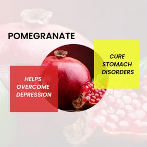 Pomegranate promotional post