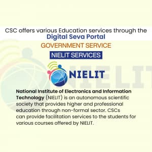 Education with CSC promotional poster