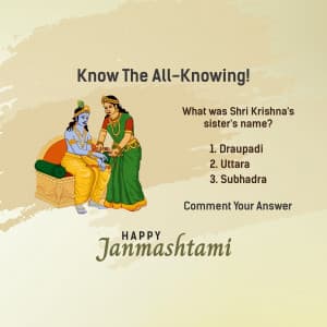 Krishna Quiz Instagram Post
