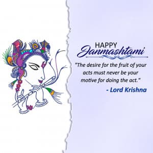 Saying of Shri Krishna poster