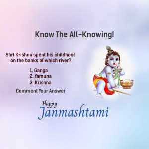 Krishna Quiz event poster