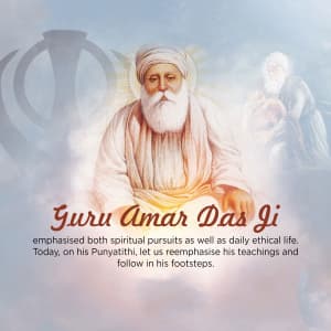 Guru Amar Das Punyatithi Facebook Poster