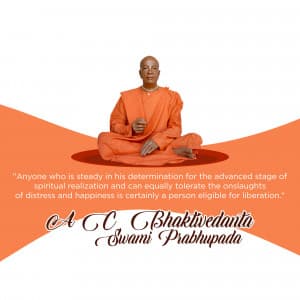 A. C. Bhaktivedanta Swami Prabhupada marketing poster