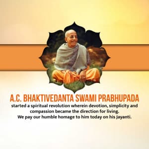 A. C. Bhaktivedanta Swami Prabhupada Instagram Post