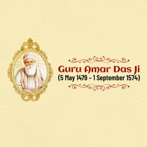 Guru Amar Das Punyatithi event advertisement