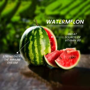 Watermelon promotional template