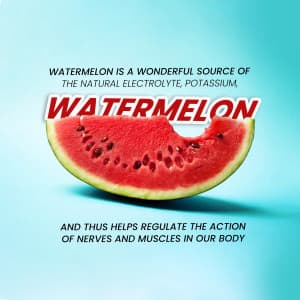 Watermelon promotional poster