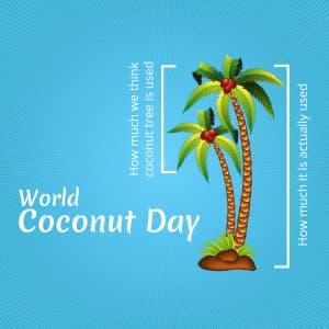 World Coconut Day advertisement banner