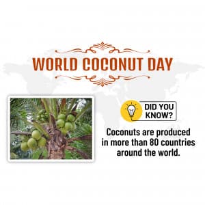 World Coconut Day marketing flyer