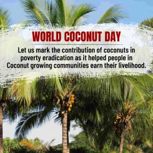 World Coconut Day Facebook Poster