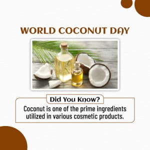 World Coconut Day Instagram Post