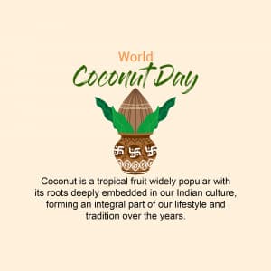World Coconut Day greeting image