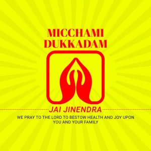 Micchami Dukkadam event advertisement