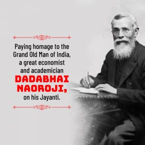 Dadabhai Naoroji Janm Jayanti greeting image